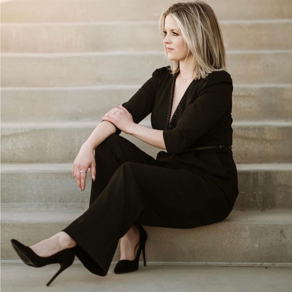 Calvin Klein Jumpsuit (tailored for someone short, please read description)